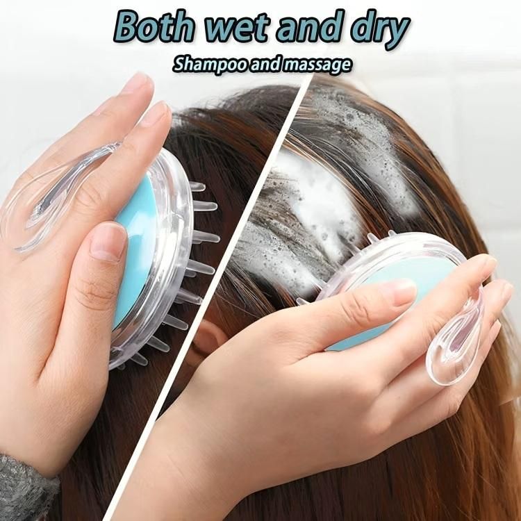 Soft Silicone Hair Scalp Massager – Deep Cleansing Shampoo Brush