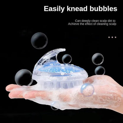 Soft Silicone Hair Scalp Massager – Deep Cleansing Shampoo Brush