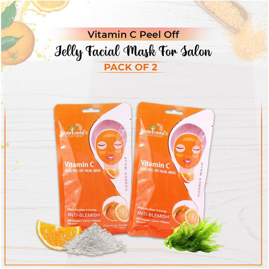 Vitamin C Peel-Off Jelly Facial Mask – Salon Glow Treatment (Buy 1 Get 1 Free)
